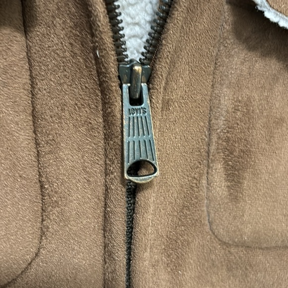 Levi’s brown faux Sherpa jacket S - Picture 4 of 7